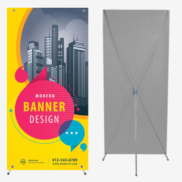 X-Stand w/ Popup Banner
